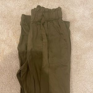 Garage army green joggers